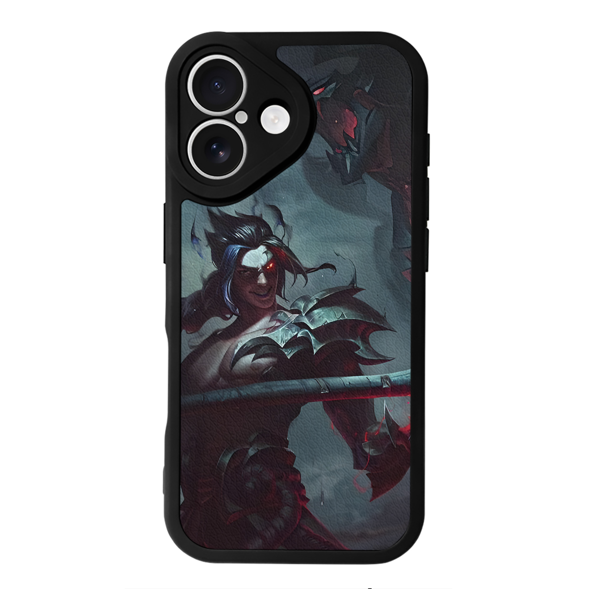 （画像用） リーグ・オブ・レジェンド League of Legends LOL 【iPhone 16シリーズ対応】シリコンスマホケース（レザー調） 材質：シリコン
